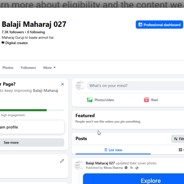 7.3K Followers Page | 88K View | 8 Month Old