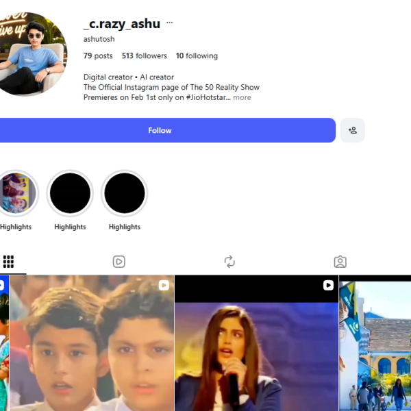 500+ Follower| 508K Views | No issue
