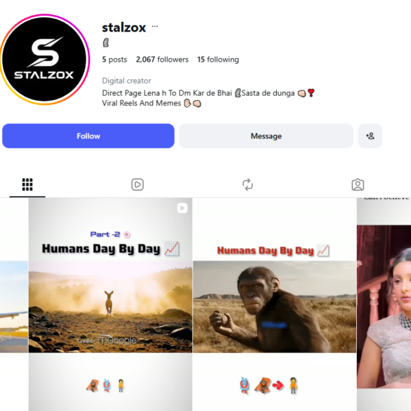 2K+ Follower| 3.2M Views | No issue