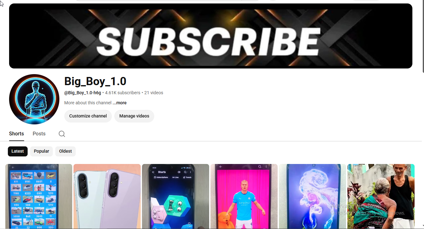 368K View | 4.61K Subscribers | 1Years Old