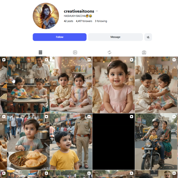 342K Views | 4K Follower | No issue