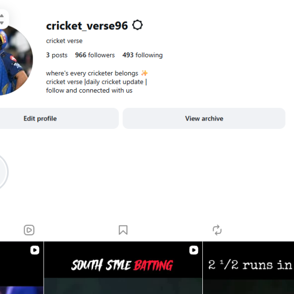 900+ Follower | 500+ View | Age 2.5 Old
