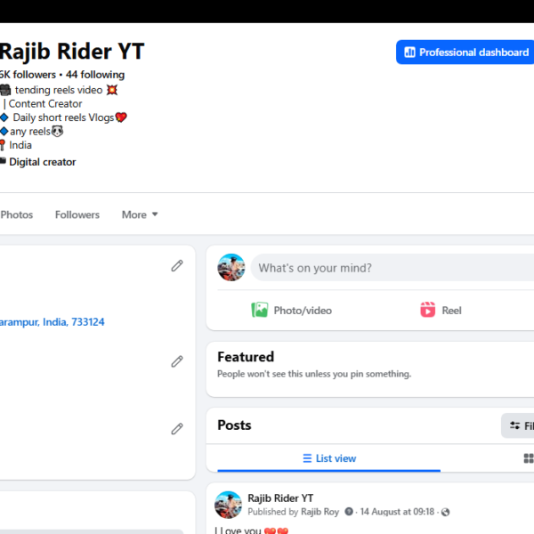 Monetized Page | 6K Followers | 424K View