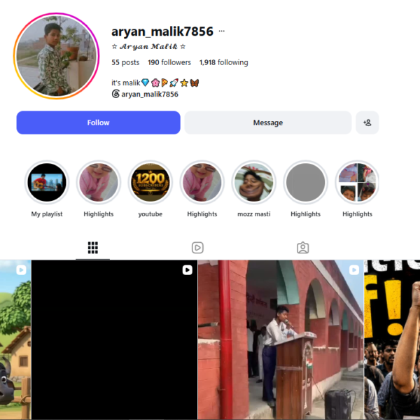 58K Views | 100+ Followers | 3 Years Old