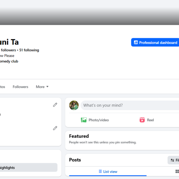 1M View Page | 3.8K Follower | Page Issue