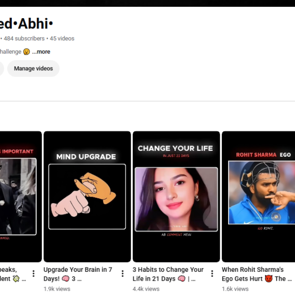 75K View|400+Subscriber|No Strike