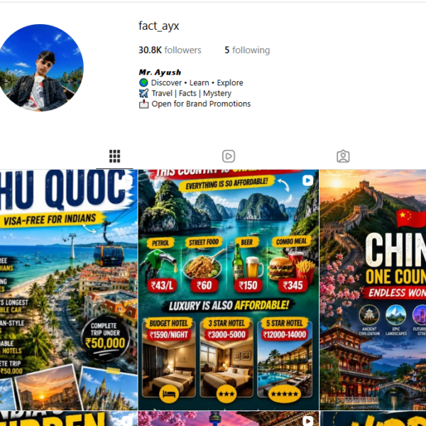 30K Followers|7.2M Views|1 Years Old