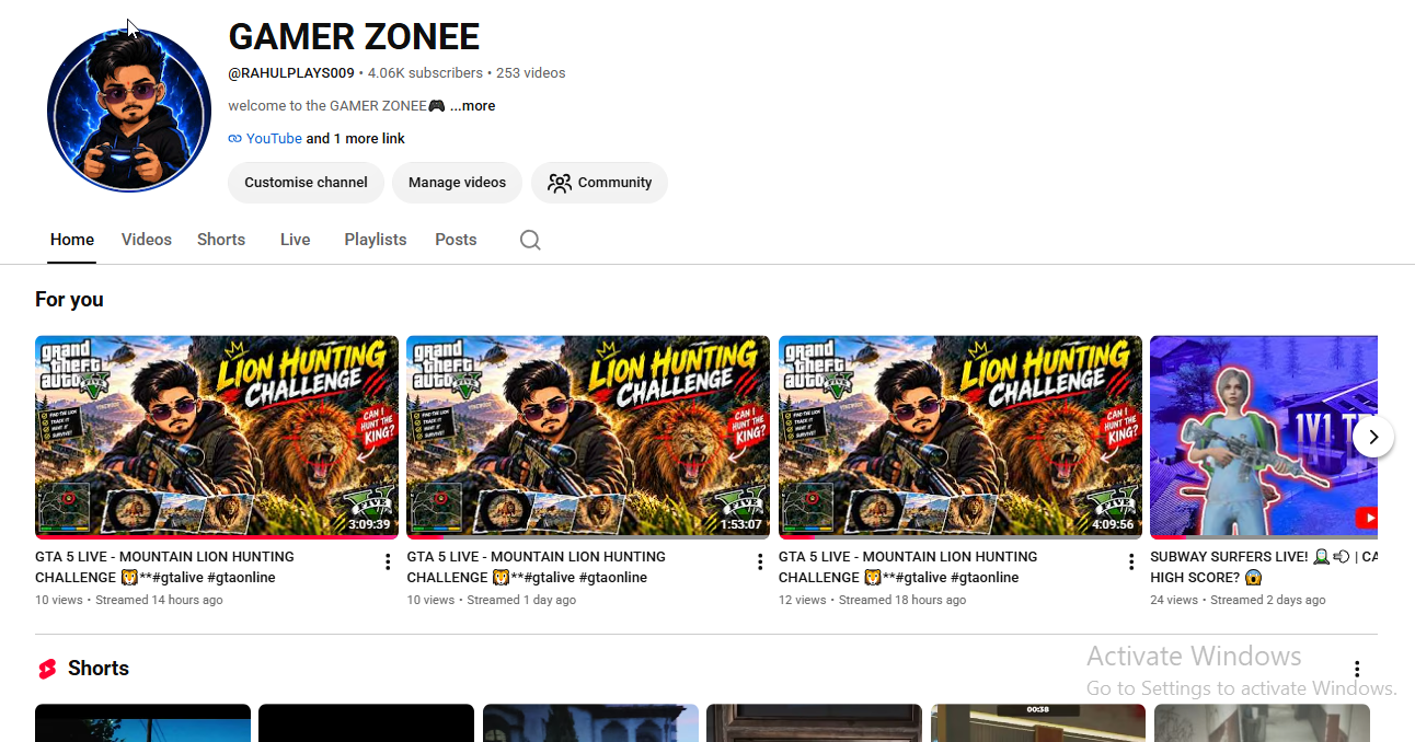900K View|4K Subscriber|5 Years Old