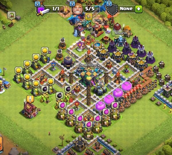 Town Hall 14 | 5 Heros | 575 Gems