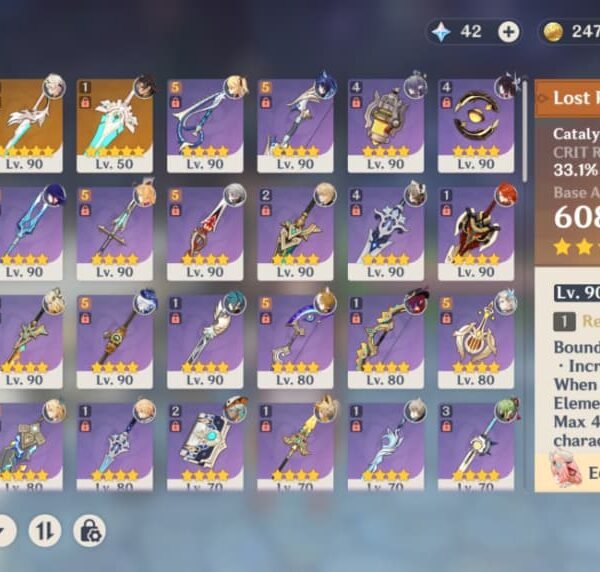 27 5Star Character|4 5Star Weapon